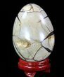 Septarian Dragon Egg Geode - Crystal Filled #88289-2